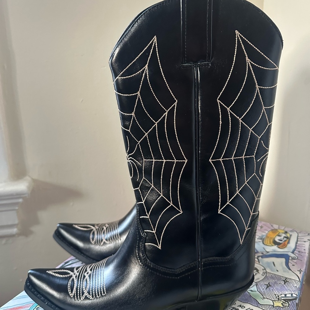 Jeffrey Campbell Spiderweb western boots - Picture 5 of 7